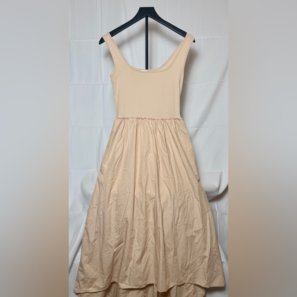 A New Day Women’s Cream Maxi Dress (Nude-Ish-Light-Pink Color)